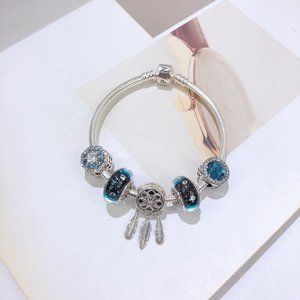 Women's silver bracelet 8.0in